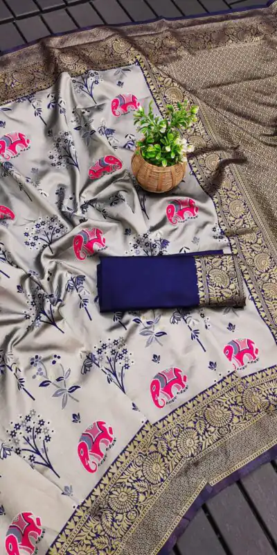 Purple Soft Lichi Silk Jacquard Saree | Sarees, Bollywood Sarees, Creative Sarees, Designer Sarees, Embroidered Sarees, Ethnic Saree, Modern Digital sarees, Party Wear Sarees