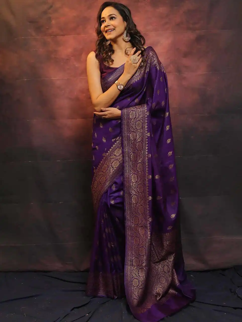 Purple Soft Lichi Silk Lace Border Lace Work Saree | Sarees, Bollywood Sarees, Creative Sarees, Designer Sarees, Embroidered Sarees, Ethnic Saree, Modern Digital sarees, Party Wear Sarees