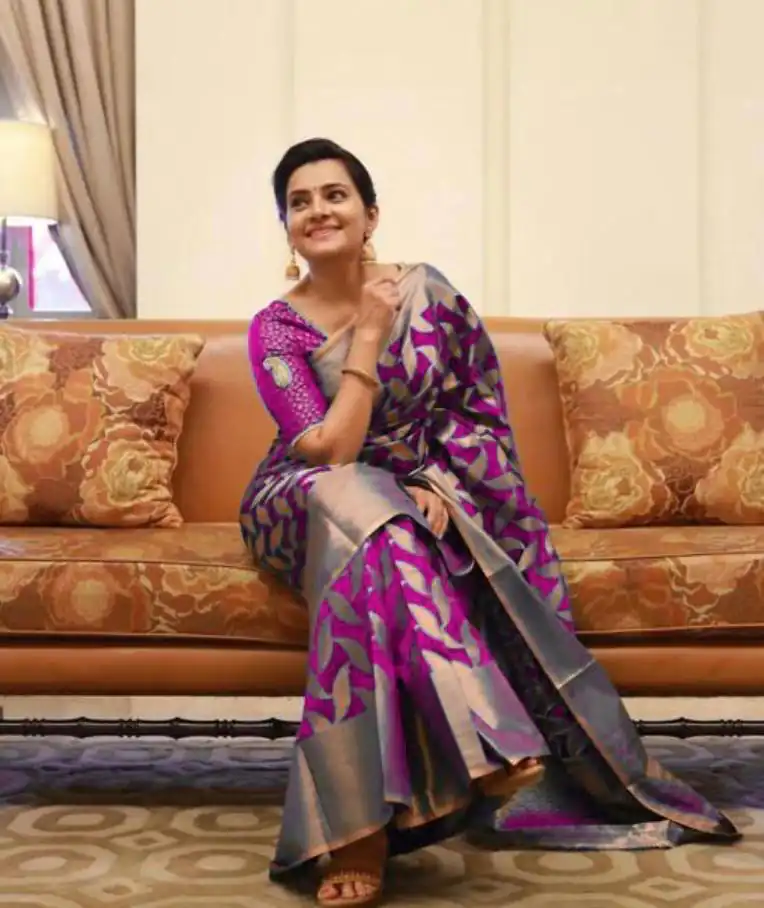 Purple Soft Litchi Silk All Over Weaving Saree | Sarees, Bollywood Sarees, Creative Sarees, Designer Sarees, Embroidered Sarees, Ethnic Saree, Modern Digital sarees, Party Wear Sarees