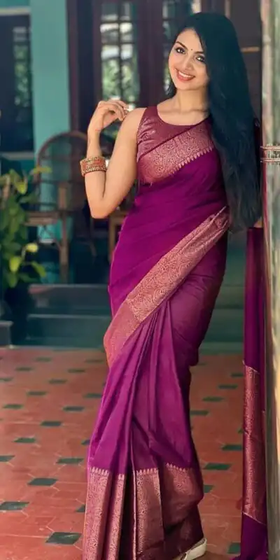 Purple Soft Silk Jacquard All Over Saree | Sarees, Bollywood Sarees, Creative Sarees, Designer Sarees, Embroidered Sarees, Ethnic Saree, Modern Digital sarees, Party Wear Sarees