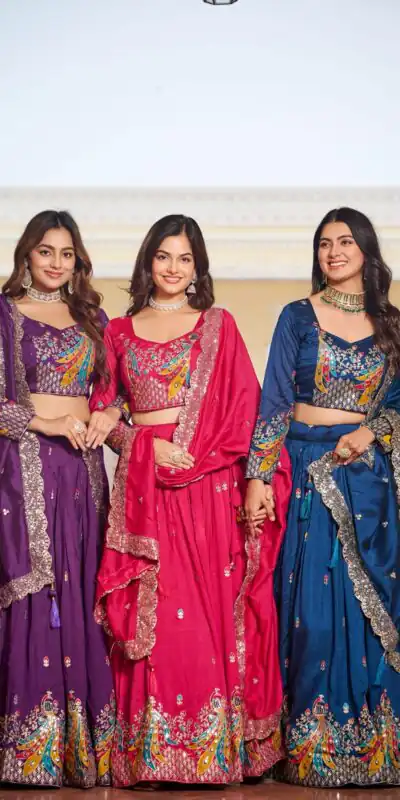 Purple Vichitra Embroidery Work Lehenga Choli | Lehenga, Bollywood Lehenga, Creative Lehenga, Designer Lehenga, Embroidered Lehenga, Party Wear Lehenga