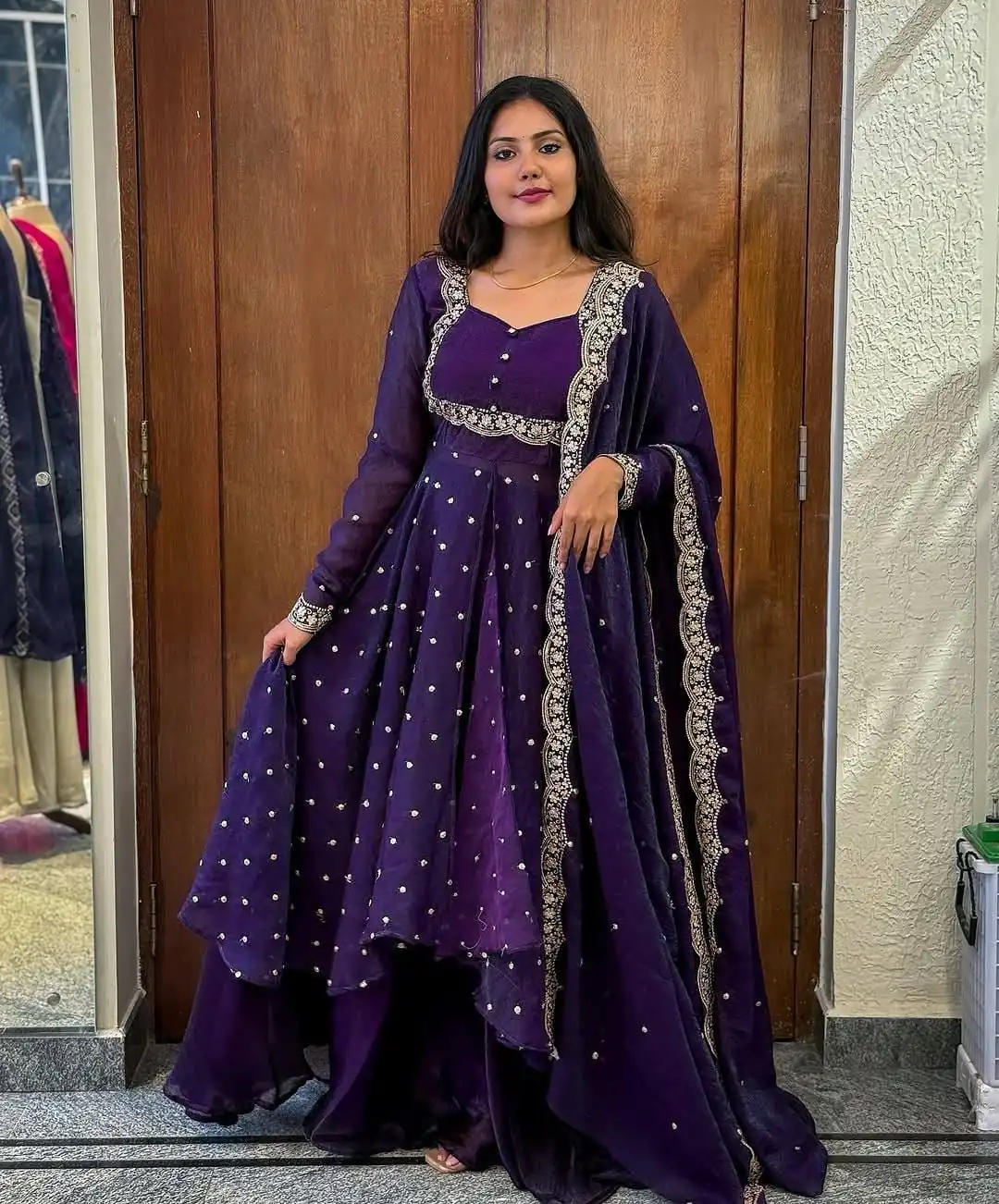 Purple Vichitra Silk Zari Embroidery Work Salwar Suit | Jump Suits, Salwar suit, Casual Suits, Creative suits, Designer Suits, Palazzo Suits, Party Wear Suits, Patiala Suits, Straight Suits