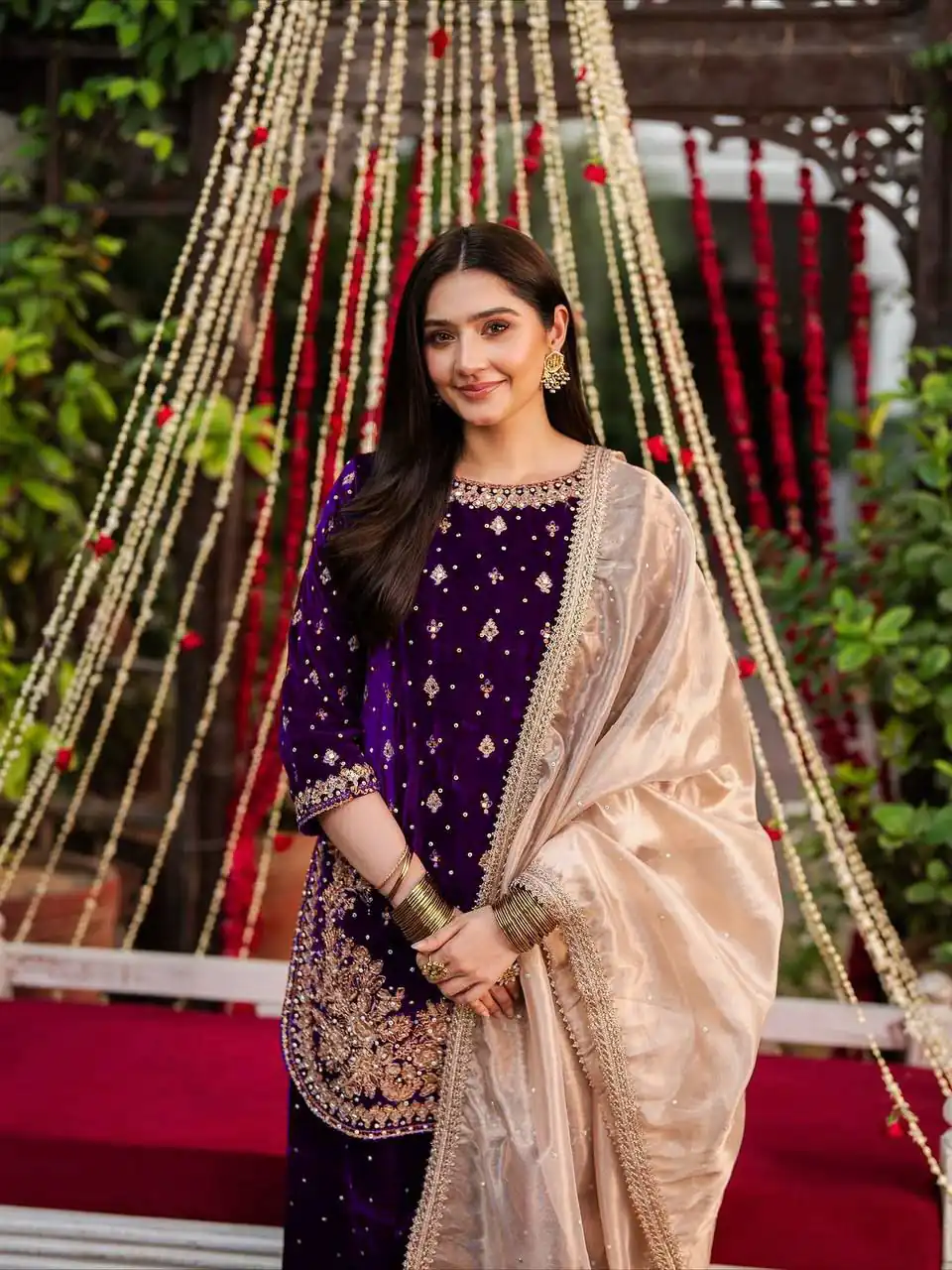 Purple Viscose Velvet Thread Sequence Work Salwar Suit | Jump Suits, Tops & Bottoms, Track Suits, Salwar suit, Casual Suits, Creative suits, Designer Suits, Palazzo Suits, Party Wear Suits, Patiala Suits, Straight Suits, Trendy Wear