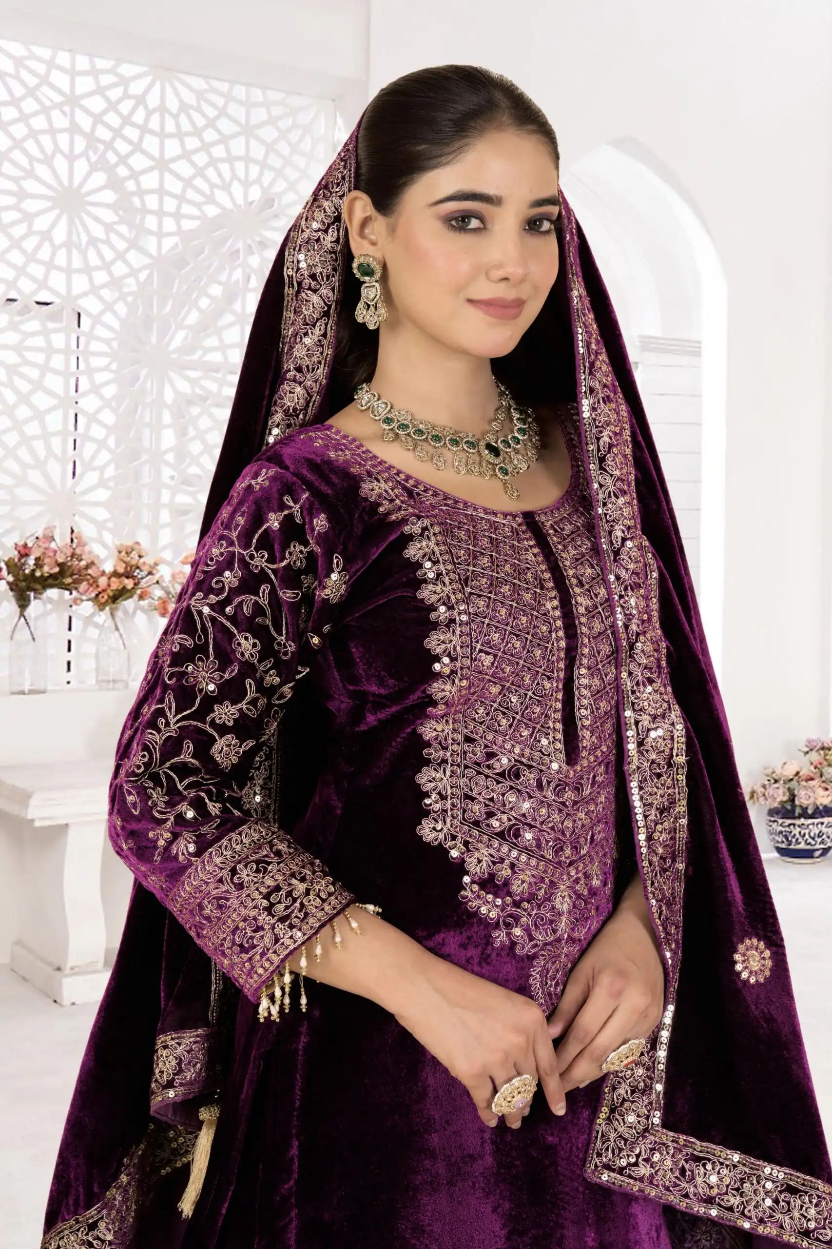 Purple Viscose Velvet With Sequence Work Salwar Suit | Jump Suits, Salwar suit, Casual Suits, Creative suits, Designer Suits, Palazzo Suits, Party Wear Suits, Patiala Suits, Straight Suits
