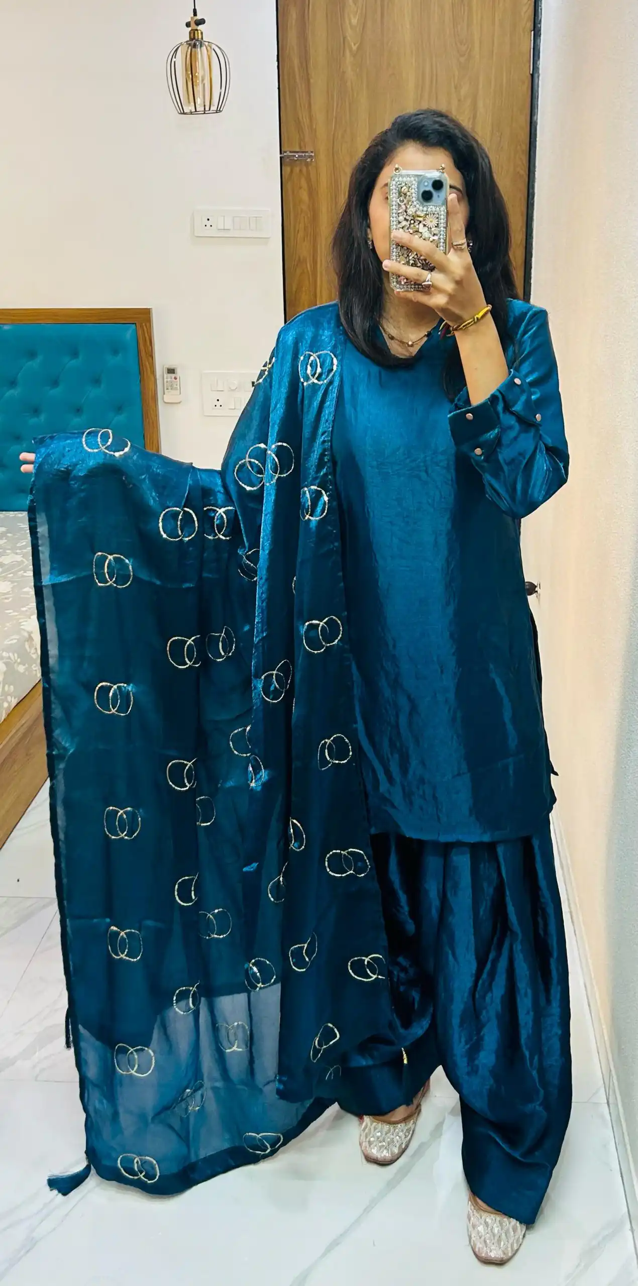 Rama Blue Silk Salwar Suit | Jump Suits, Salwar suit, Casual Suits, Creative suits, Designer Suits, Palazzo Suits, Party Wear Suits, Patiala Suits, Straight Suits