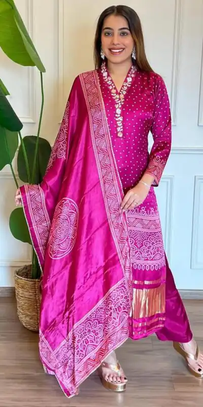 Rani Chinon Silk Wide Digital Print Coding Work Salwar Suit | Jump Suits, Salwar suit, Casual Suits, Creative suits, Designer Suits, Palazzo Suits, Party Wear Suits, Patiala Suits, Straight Suits