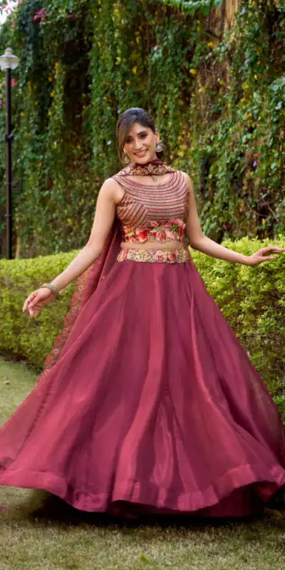 Rani Pink Chanda Silk Sequins Work Lehenga Choli | Lehenga, Bollywood Lehenga, Creative Lehenga, Designer Lehenga, Embroidered Lehenga, Party Wear Lehenga