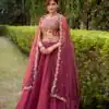 Rani Pink Chanda Silk Sequins Work Lehenga Choli | Lehenga, Bollywood Lehenga, Creative Lehenga, Designer Lehenga, Embroidered Lehenga, Party Wear Lehenga