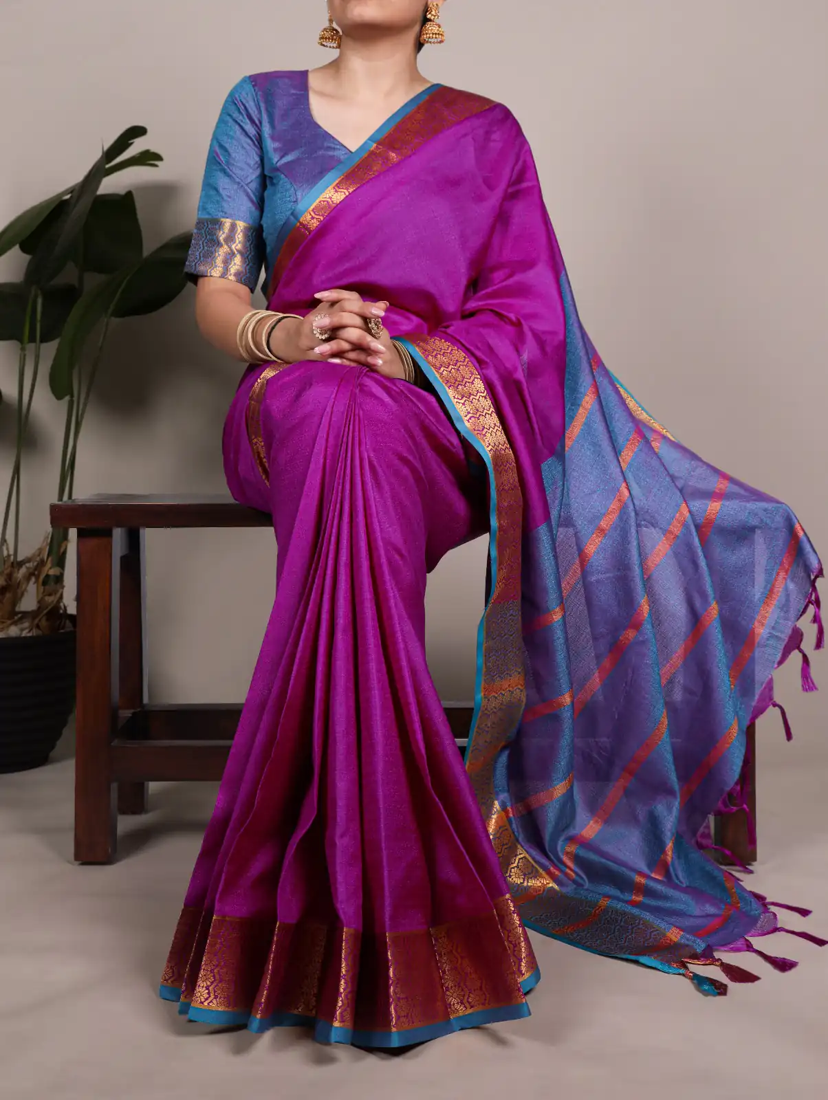 Rani Pink Poly Cotton Zari Work Saree | Sarees, Bollywood Sarees, Creative Sarees, Designer Sarees, Embroidered Sarees, Ethnic Saree, Modern Digital sarees, Party Wear Sarees