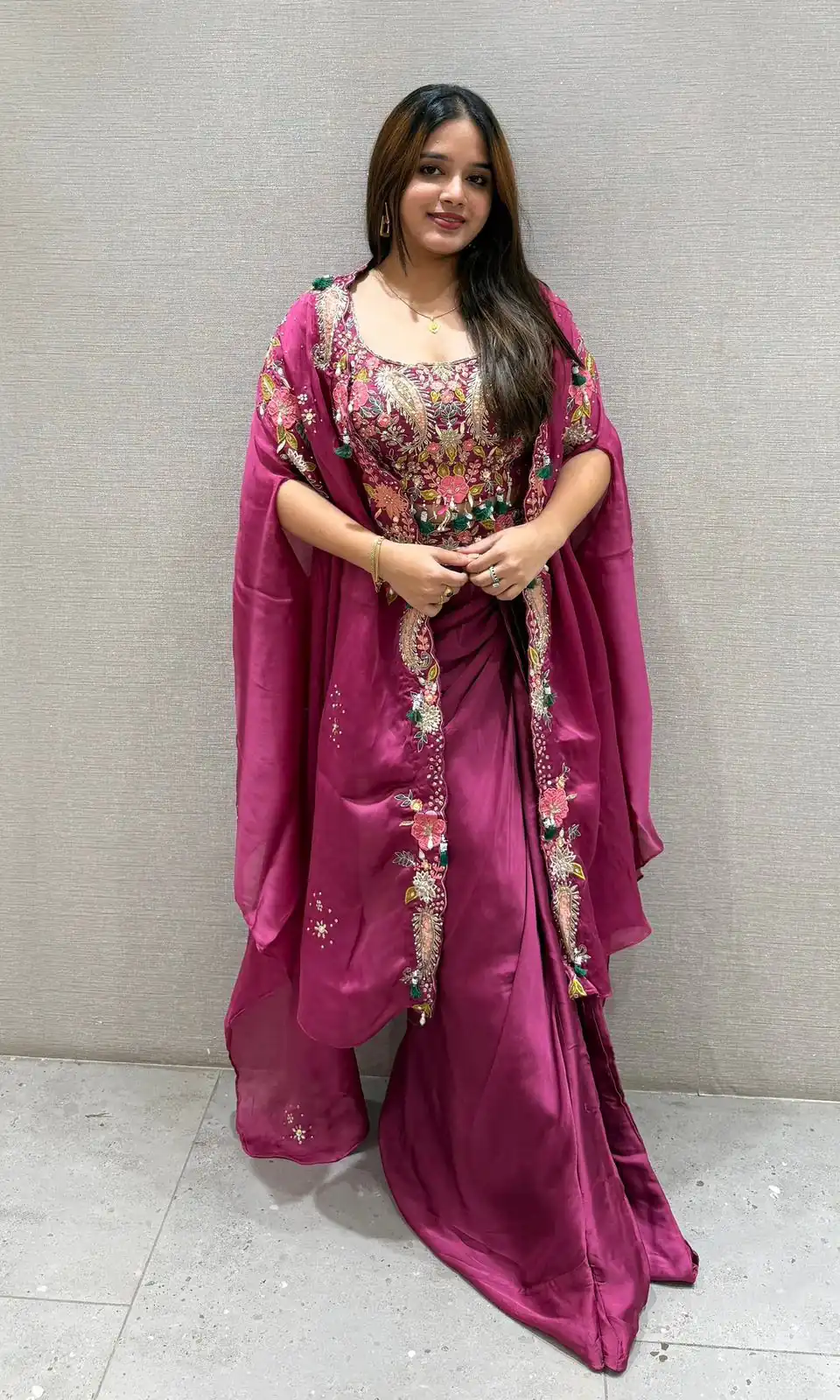 Rani Pink Rangoli Silk Embroidery Work Dhoti Suit | Jump Suits, Salwar suit, Casual Suits, Creative suits, Designer Suits, Palazzo Suits, Party Wear Suits, Patiala Suits, Straight Suits