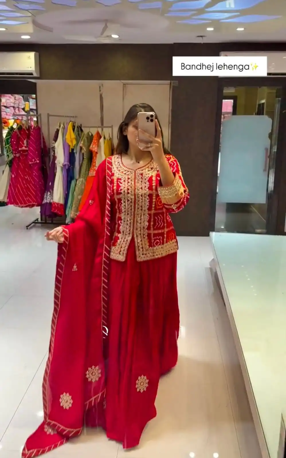 Red Chinon Digital Print Embroidery Work Lehenga Choli | Lehenga, Bollywood Lehenga, Creative Lehenga, Designer Lehenga, Embroidered Lehenga, Party Wear Lehenga