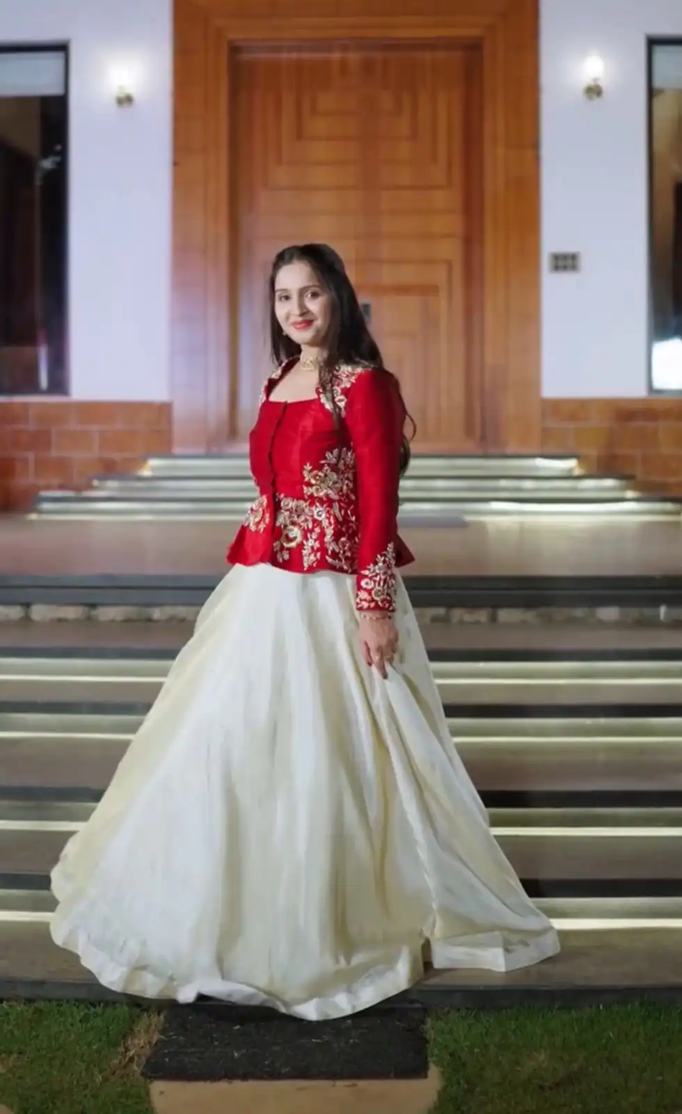 Red Chinon Embroidery Work Lehenga Choli | Lehenga, Bollywood Lehenga, Creative Lehenga, Designer Lehenga, Embroidered Lehenga, Party Wear Lehenga