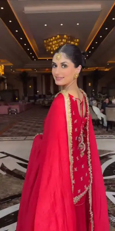 Red Faux Georgette Thread Lace Work Salwar Suit | Jump Suits, Salwar suit, Casual Suits, Creative suits, Designer Suits, Palazzo Suits, Party Wear Suits, Patiala Suits, Straight Suits