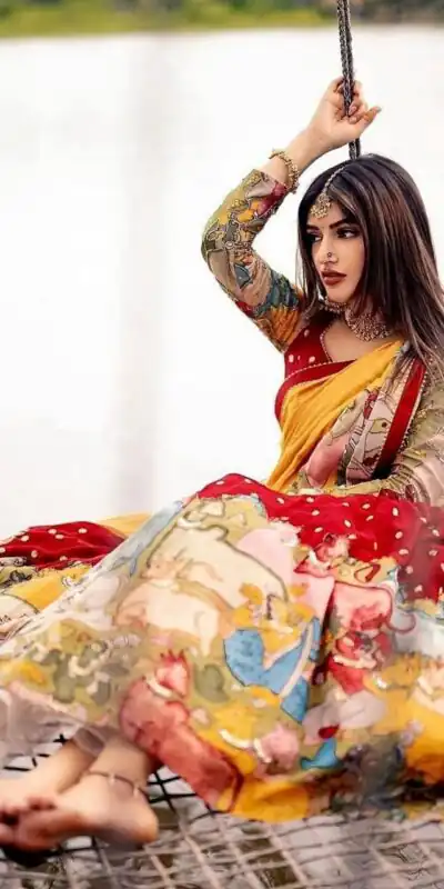 Red Fox Georgette With Embroidery Lehenga Choli | Lehenga, Bollywood Lehenga, Creative Lehenga, Designer Lehenga, Embroidered Lehenga, Party Wear Lehenga