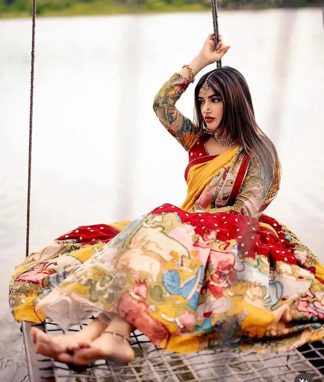 Red Fox Georgette With Embroidery Lehenga Choli | Lehenga, Bollywood Lehenga, Creative Lehenga, Designer Lehenga, Embroidered Lehenga, Party Wear Lehenga