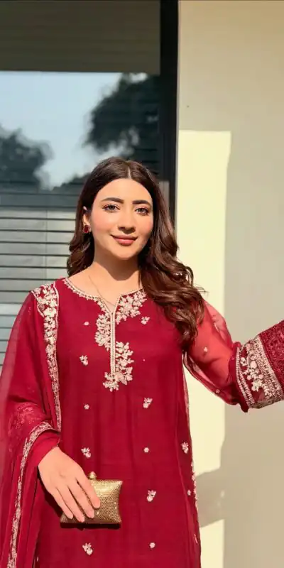 Red French Crap Embroidery Cut Work Salwar Suit | Jump Suits, Salwar suit, Casual Suits, Creative suits, Designer Suits, Palazzo Suits, Party Wear Suits, Patiala Suits, Straight Suits