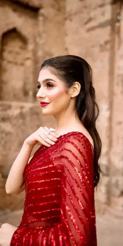 Red Georgette Embroidery Sequence Work Saree | Sarees, Bollywood Sarees, Creative Sarees, Designer Sarees, Embroidered Sarees, Ethnic Saree, Modern Digital sarees, Party Wear Sarees