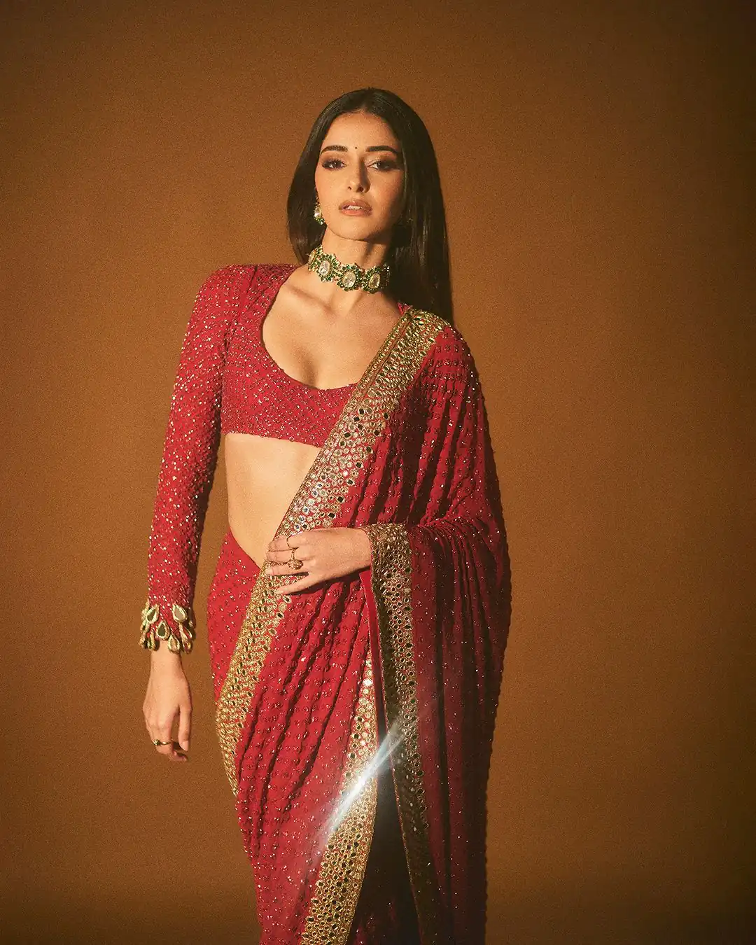 Red Georgette Embroidery Thread Work Saree | Sarees, Bollywood Sarees, Creative Sarees, Designer Sarees, Ethnic Saree, Modern Digital sarees, Party Wear Sarees