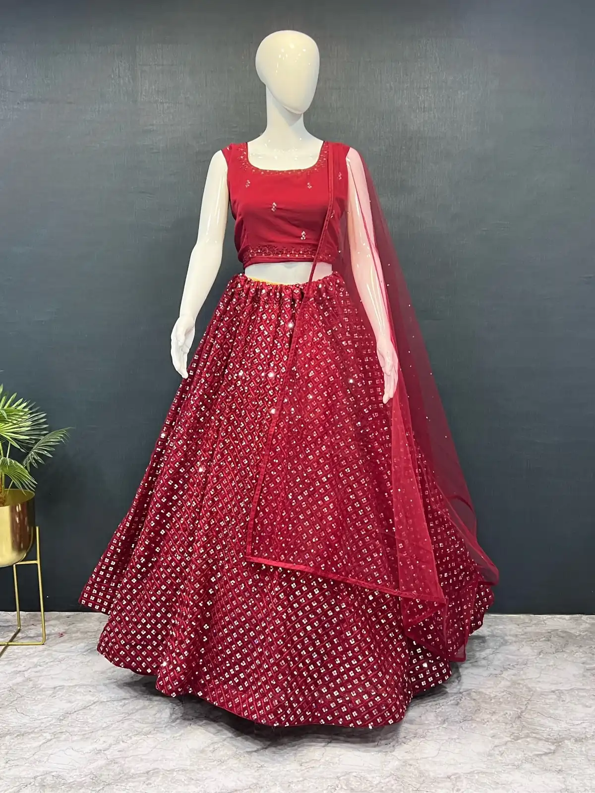Red Georgette Embroidery Work Lehenga Choli | Lehenga, Bollywood Lehenga, Creative Lehenga, Designer Lehenga, Embroidered Lehenga, Party Wear Lehenga