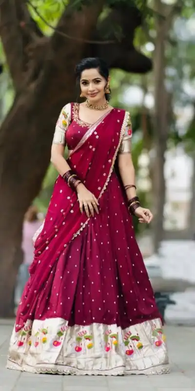 Red Georgette Sequence Work Lehenga Choli | Lehenga, Bollywood Lehenga, Creative Lehenga, Designer Lehenga, Embroidered Lehenga, Party Wear Lehenga