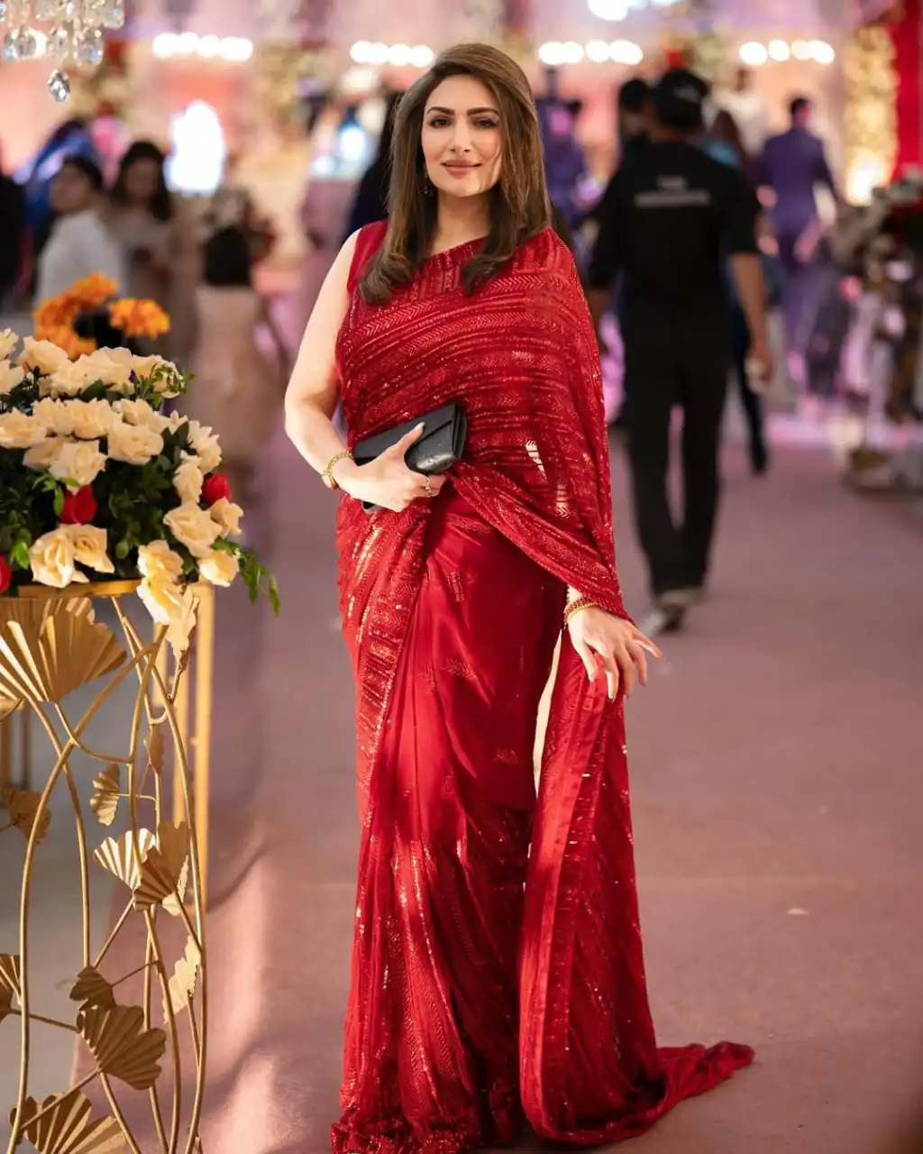 Red Georgette Sequins Embroidery Work Saree | Sarees, Bollywood Sarees, Creative Sarees, Designer Sarees, Embroidered Sarees, Ethnic Saree, Modern Digital sarees, Party Wear Sarees