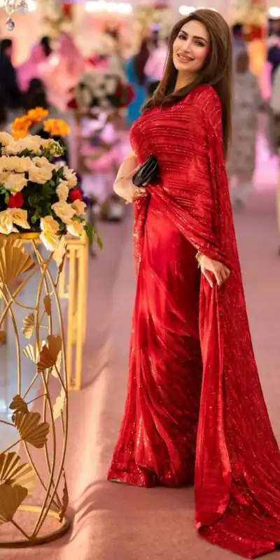 Red Georgette Sequins Embroidery Work Saree | Sarees, Bollywood Sarees, Creative Sarees, Designer Sarees, Embroidered Sarees, Ethnic Saree, Modern Digital sarees, Party Wear Sarees