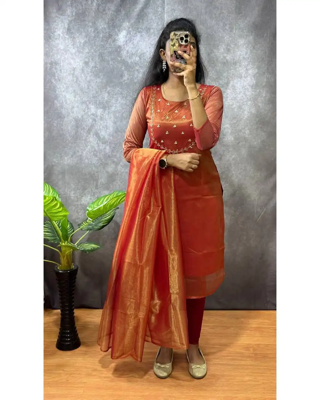 Red Heavy Twill Golden Shining Fabric Kurti | Kurti, Bollywood Kurti, Creative Kurtis, Designer Kurti, Party Wear Kurti, Selfie Kurti