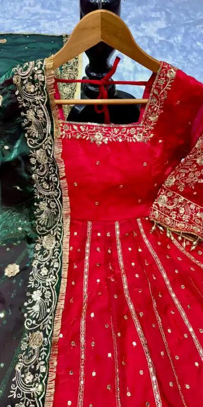 Red JC Silk Embroidery Lace Work Gown | Gowns, Bollywood Gowns, Creative Gowns, Designer Gowns, Embroidered Gowns, Party Wear Gowns