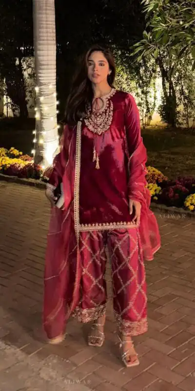 Red Organza Embroidery Work Salwar Suit | Jump Suits, Tops & Bottoms, Track Suits, Salwar suit, Casual Suits, Creative suits, Designer Suits, Palazzo Suits, Party Wear Suits, Patiala Suits, Straight Suits, Trendy Wear