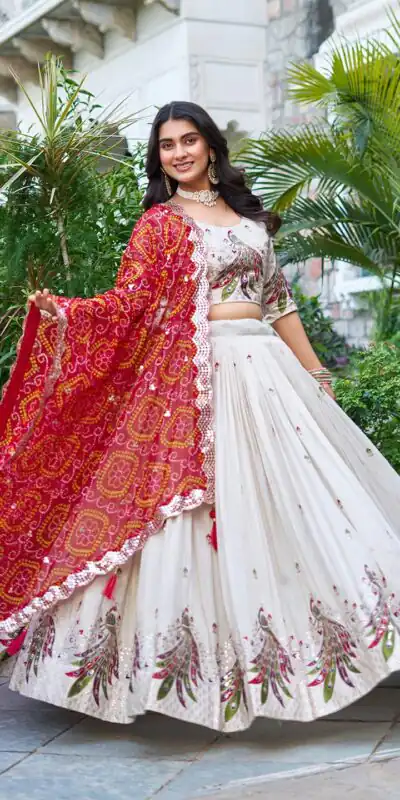 Red Pure Tissue Silk Embroidery Work Lehenga Choli | Lehenga, Bollywood Lehenga, Creative Lehenga, Designer Lehenga, Embroidered Lehenga, Party Wear Lehenga