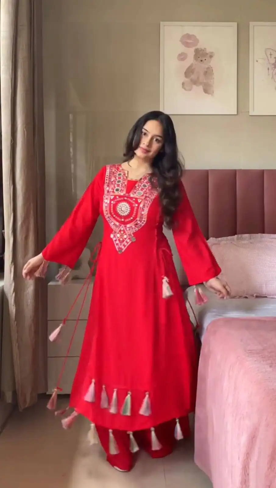 Red Rayon Thread With Real Mirror Work Salwar Suit | Jump Suits, Salwar suit, Casual Suits, Creative suits, Designer Suits, Palazzo Suits, Party Wear Suits, Patiala Suits, Straight Suits