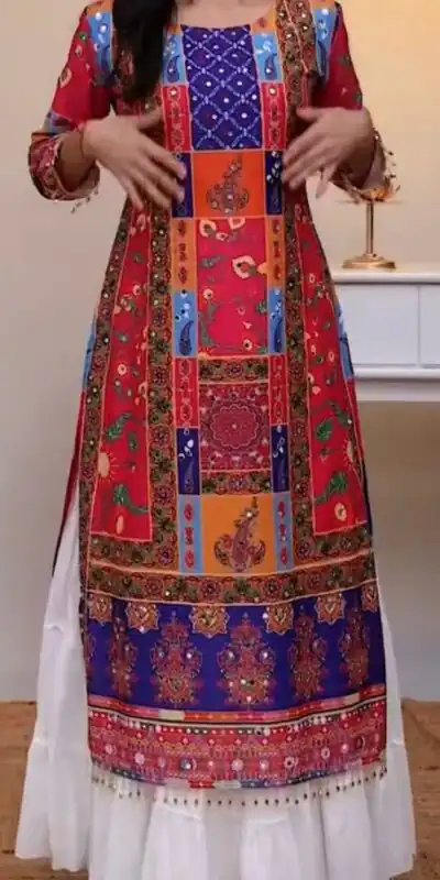 Red Silk Digital Print Diamond Lehenga Choli | Lehenga, Bollywood Lehenga, Creative Lehenga, Designer Lehenga, Embroidered Lehenga, Party Wear Lehenga