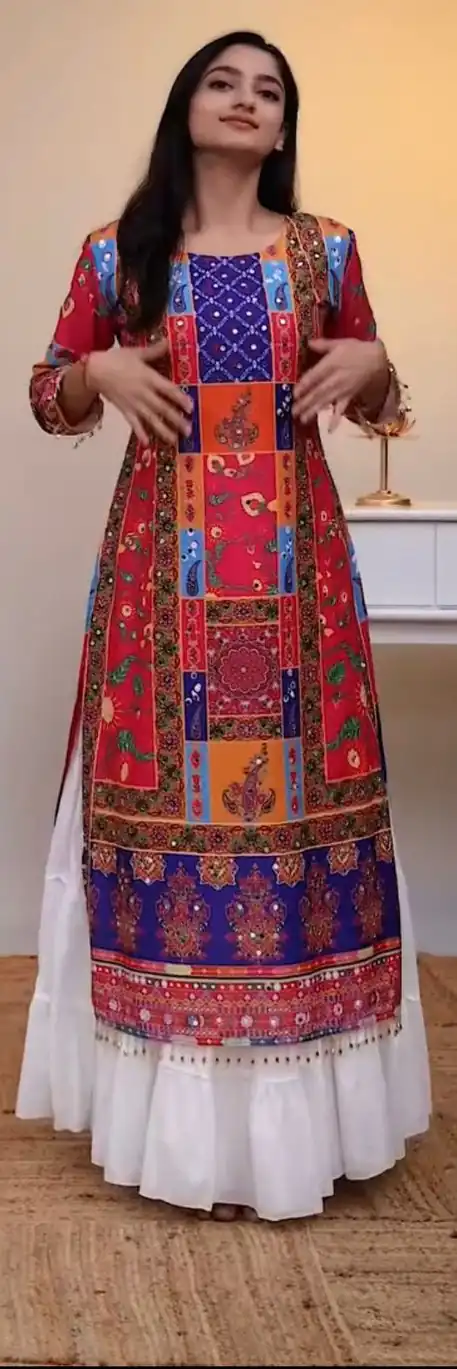 Red Silk Digital Print Diamond Lehenga Choli | Lehenga, Bollywood Lehenga, Creative Lehenga, Designer Lehenga, Embroidered Lehenga, Party Wear Lehenga