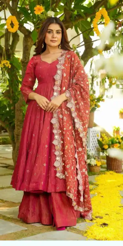 Red Simmar Silk Embroidery Work Anarkali Suit | Anarkali Suits, Bollywood Anarkali, Creative-Anarkali, Designer Anarkali, Embroidered Anarkali, Party Wear Anarkali