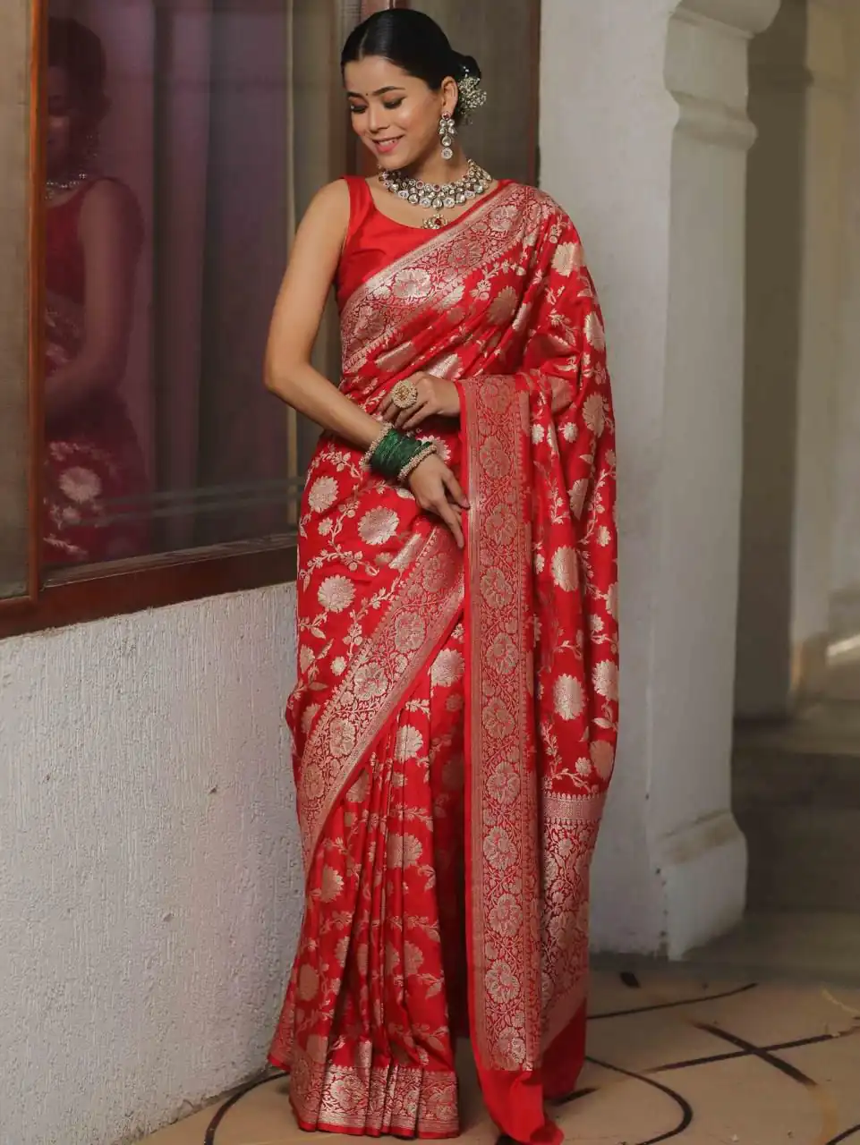 Red Soft Lichi Silk All Over Work Saree | Sarees, Bollywood Sarees, Creative Sarees, Designer Sarees, Embroidered Sarees, Ethnic Saree, Modern Digital sarees, Party Wear Sarees
