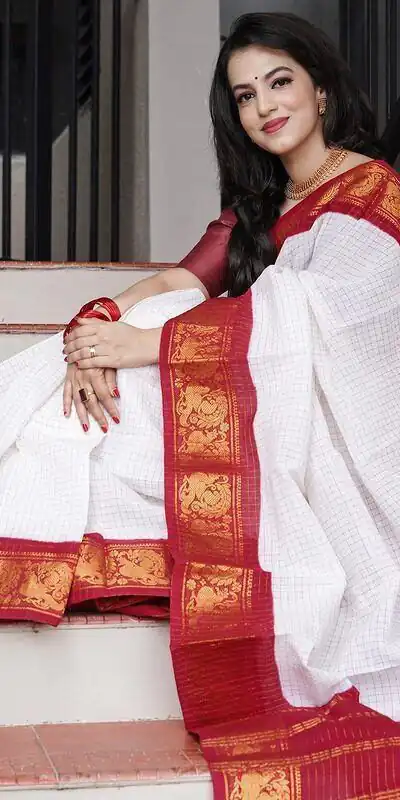 Red Soft Lichi Silk With Lace Saree | Sarees, Bollywood Sarees, Creative Sarees, Designer Sarees, Embroidered Sarees, Ethnic Saree, Modern Digital sarees, Party Wear Sarees