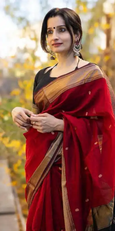 Red Soft Lilan Slab Weaving Work Saree | Sarees, Bollywood Sarees, Creative Sarees, Designer Sarees, Embroidered Sarees, Ethnic Saree, Modern Digital sarees, Party Wear Sarees