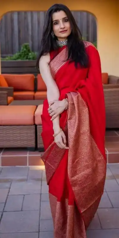 Red Soft Silk Cloth Jacquard All Over Saree | Sarees, Bollywood Sarees, Creative Sarees, Designer Sarees, Embroidered Sarees, Ethnic Saree, Modern Digital sarees, Party Wear Sarees