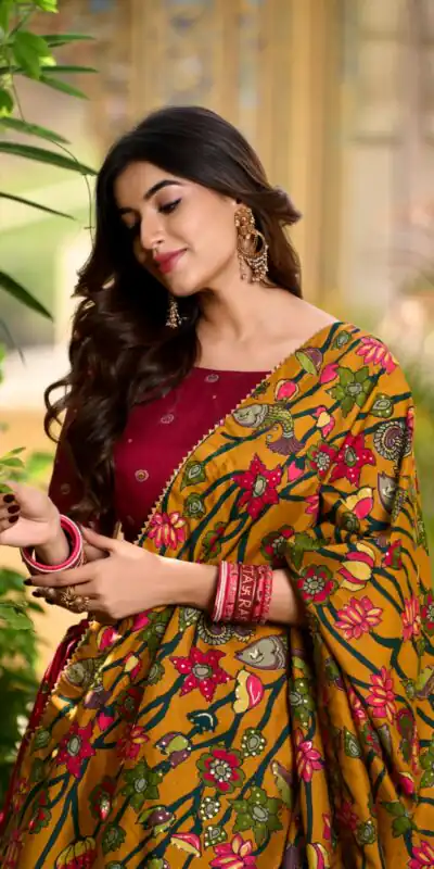 Red Tasar Silk With Gotta Patti Lehenga Choli | Lehenga, Bollywood Lehenga, Creative Lehenga, Designer Lehenga, Embroidered Lehenga, Party Wear Lehenga