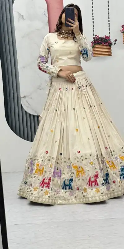 Red Tissue Silk Cut Lace Work Lehenga Choli | Lehenga, Bollywood Lehenga, Creative Lehenga, Designer Lehenga, Embroidered Lehenga, Party Wear Lehenga