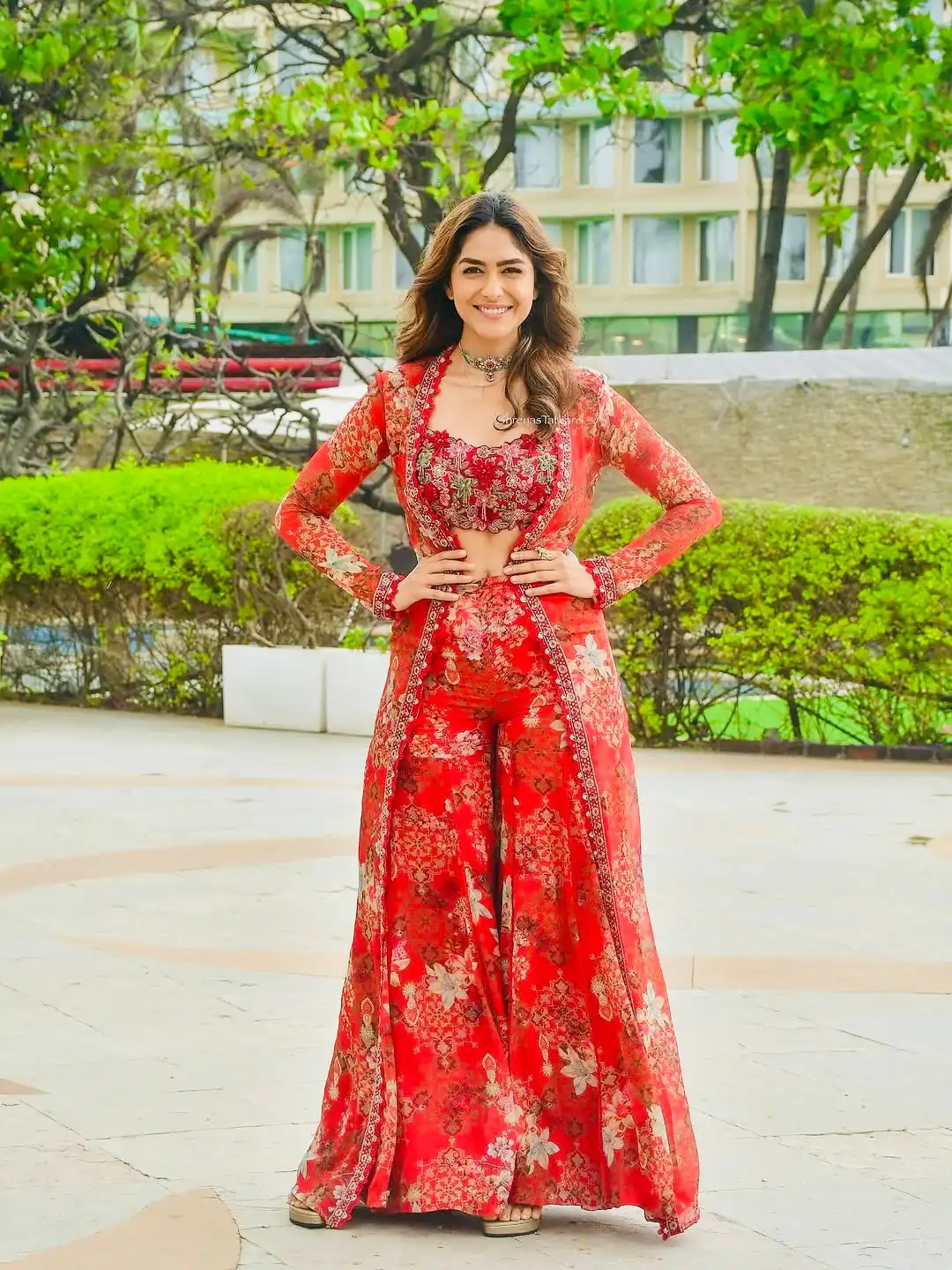 Red Tubby Silk Digital Print Embroidery Salwar Suit | Jump Suits, Salwar suit, Casual Suits, Creative suits, Designer Suits, Palazzo Suits, Party Wear Suits, Patiala Suits, Straight Suits