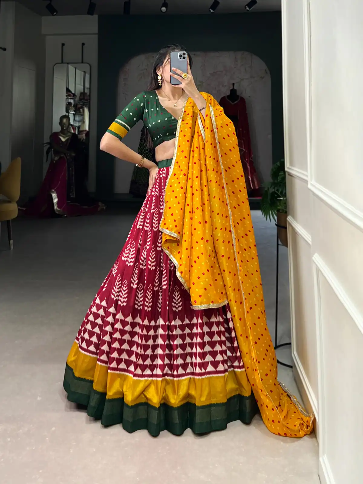 Red Tushar Print  Lehenga Choli | Lehenga, Bollywood Lehenga, Creative Lehenga, Designer Lehenga, Embroidered Lehenga, Party Wear Lehenga