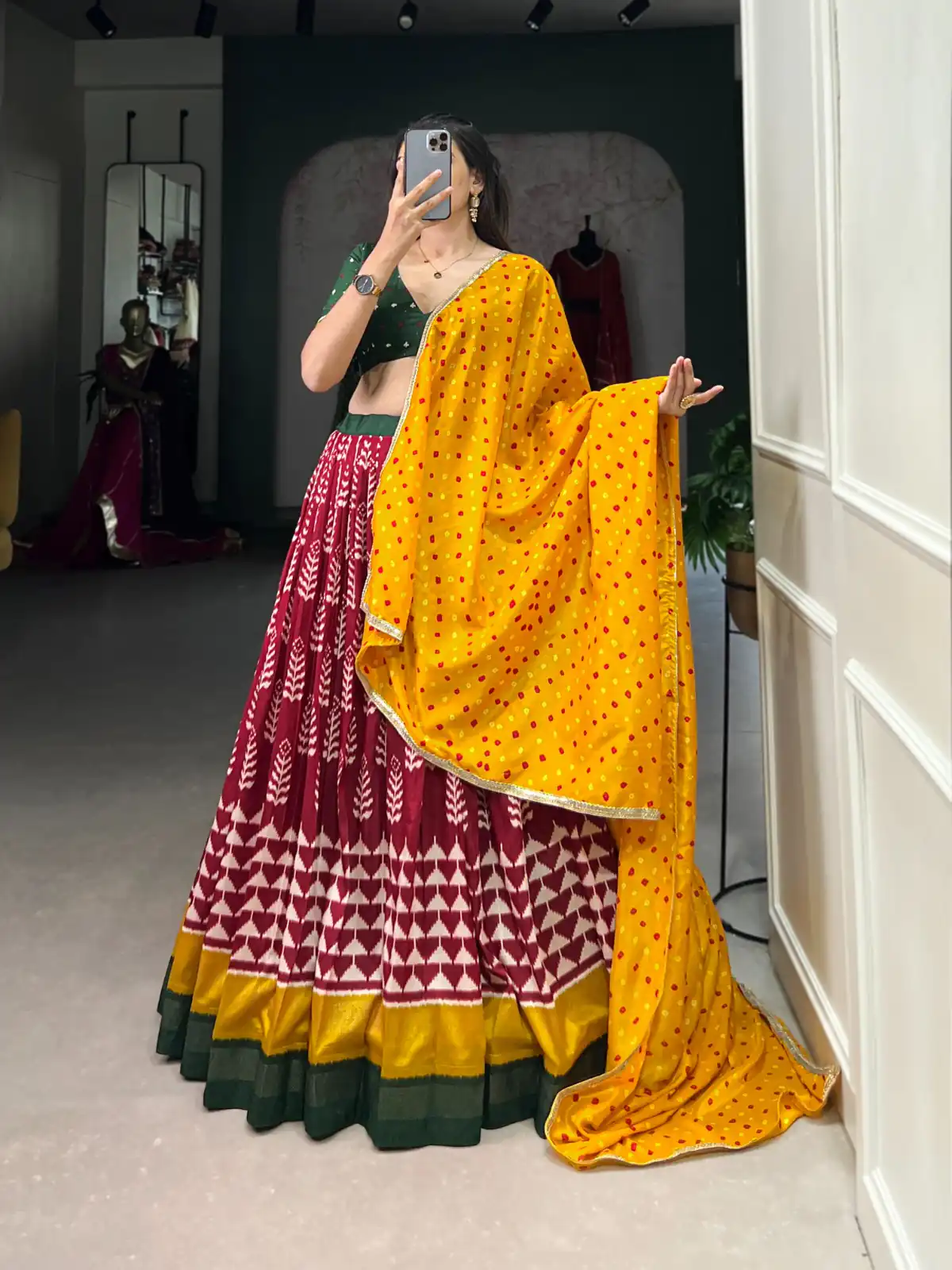 Red Tushar Print  Lehenga Choli | Lehenga, Bollywood Lehenga, Creative Lehenga, Designer Lehenga, Embroidered Lehenga, Party Wear Lehenga