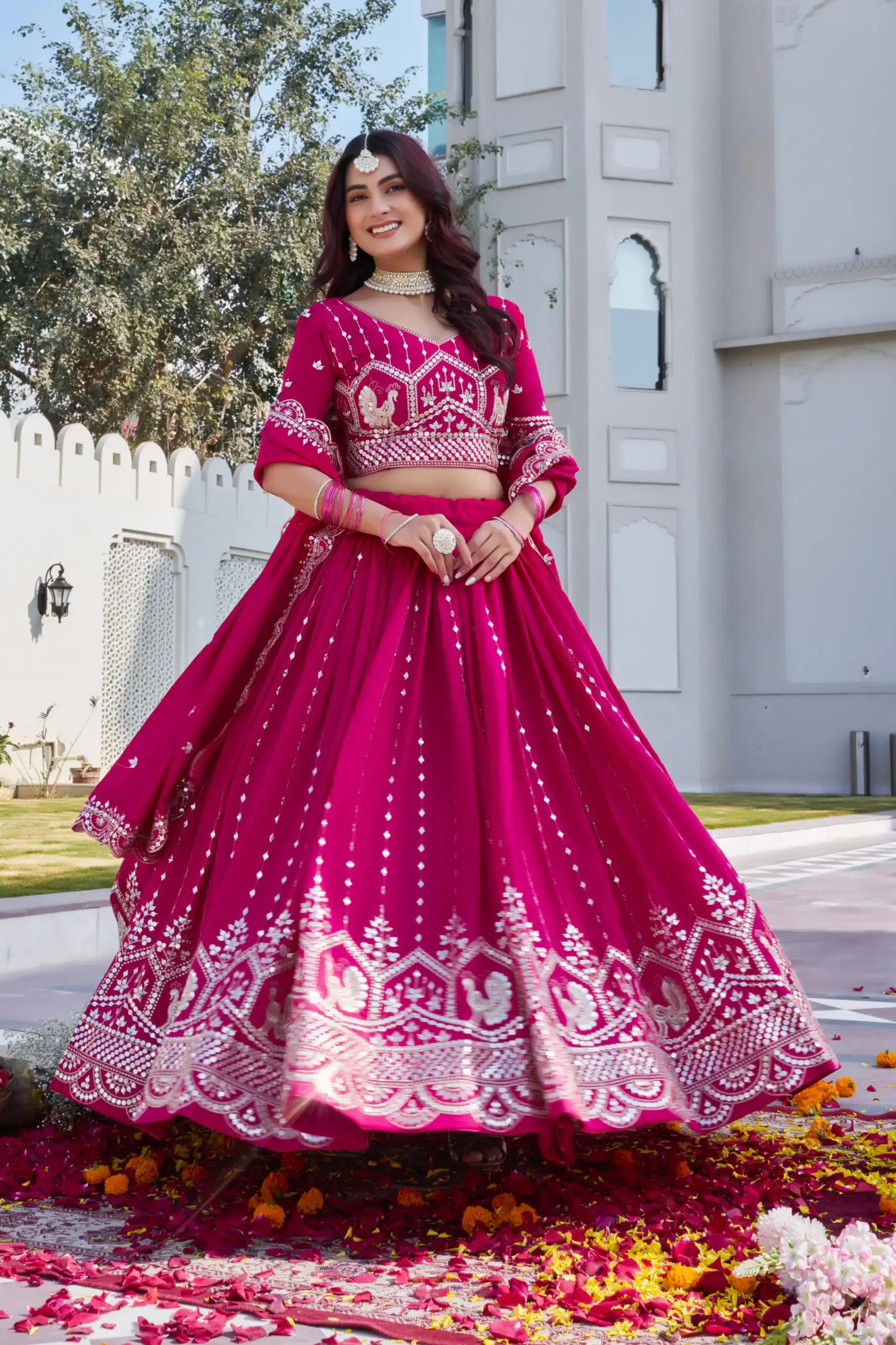 Red Vichitra Embroidery Work Lehenga Choli | Lehenga, Bollywood Lehenga, Creative Lehenga, Designer Lehenga, Embroidered Lehenga, Party Wear Lehenga