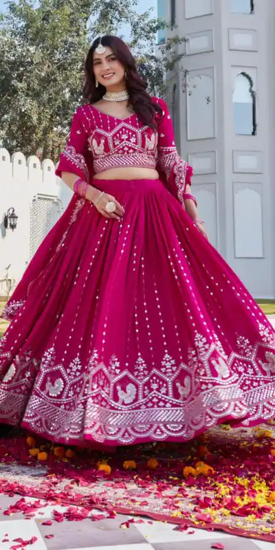 Red Vichitra Embroidery Work Lehenga Choli | Lehenga, Bollywood Lehenga, Creative Lehenga, Designer Lehenga, Embroidered Lehenga, Party Wear Lehenga