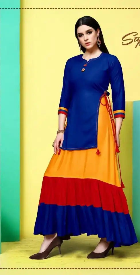 Royal Blue 14 kg Rayon With Plain Gown | Jump Suits, Salwar suit, Casual Suits, Creative suits, Designer Suits, Palazzo Suits, Party Wear Suits, Patiala Suits, Straight Suits