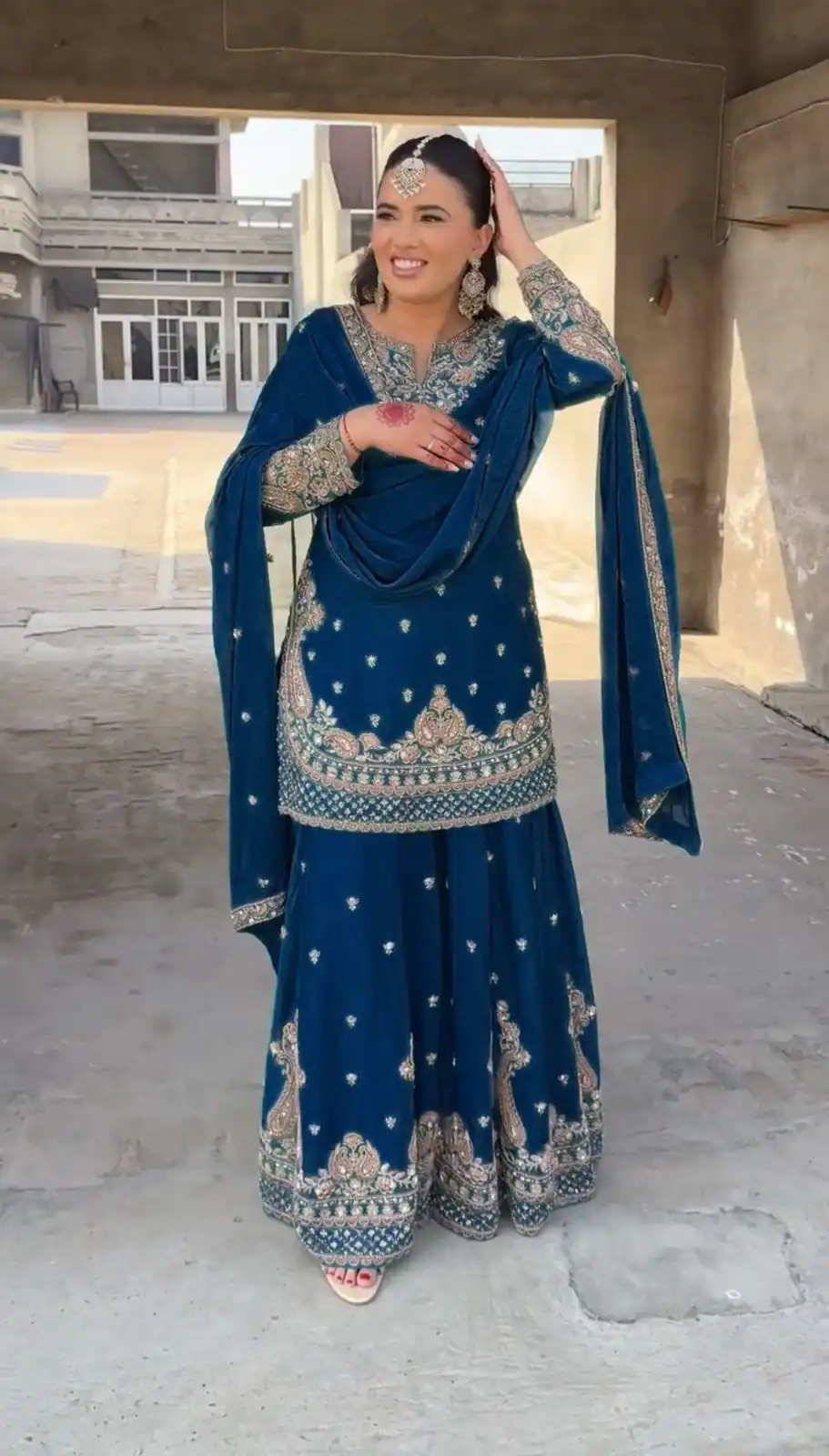 Royal Blue Chinon Silk Thread Sequence Work Salwar Suit | Jump Suits, Salwar suit, Casual Suits, Creative suits, Designer Suits, Palazzo Suits, Party Wear Suits, Patiala Suits, Straight Suits