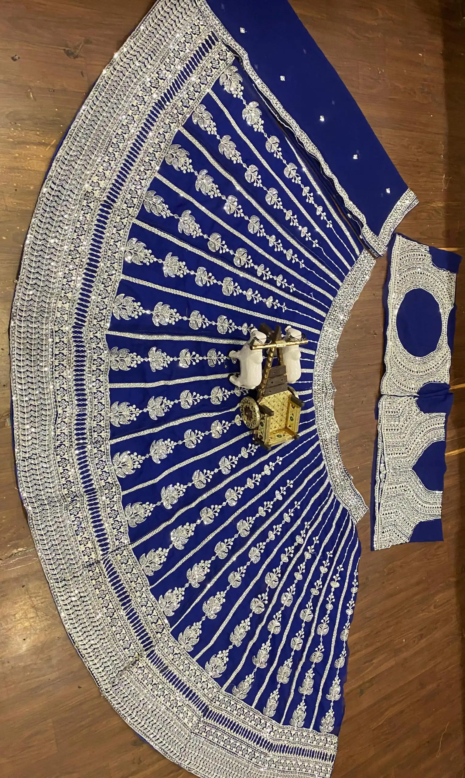 Royal Blue Georgette Embroidered Lehenga Choli | Lehenga, Bollywood Lehenga, Creative Lehenga, Designer Lehenga, Embroidered Lehenga, Party Wear Lehenga
