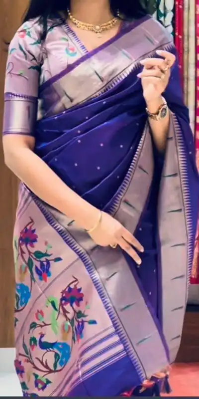 Royal Blue Pure Banarasi Silk Zari Work Saree | Sarees, Bollywood Sarees, Creative Sarees, Designer Sarees, Embroidered Sarees, Ethnic Saree, Modern Digital sarees, Party Wear Sarees