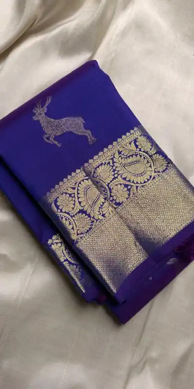 Royal Blue Soft Lichi Silk Lace Zari Work Saree | Sarees, Bollywood Sarees, Creative Sarees, Designer Sarees, Embroidered Sarees, Ethnic Saree, Modern Digital sarees, Party Wear Sarees